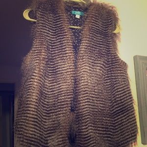 Buttons Faux Fur Vest from Francesca’s